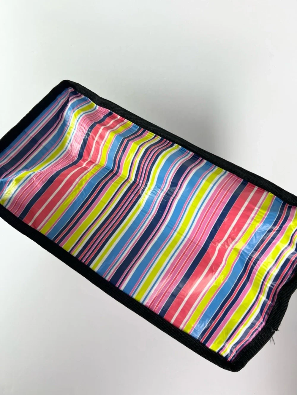 Scout Tote Bag‎ striped zipper closure Wipe Clean material beachbag Shopping